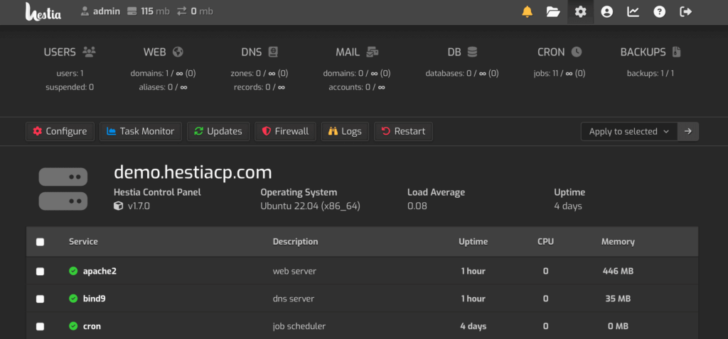 Open Source Web Hosting Control Panels